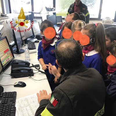 I vigili del Fuoco con i ragazzi