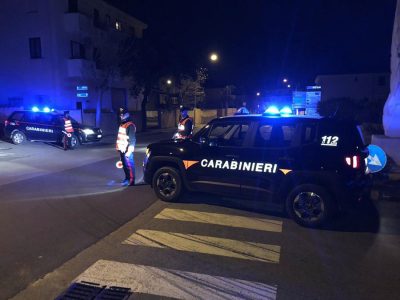 Un posto di blocco dei Carabinieri