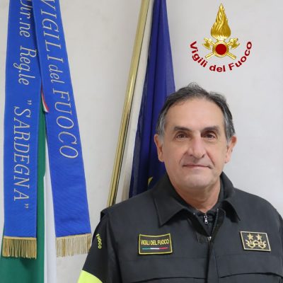 il nuovo direttore regionale dei Vigili del fuoco della Sardegna Angelo Porcu