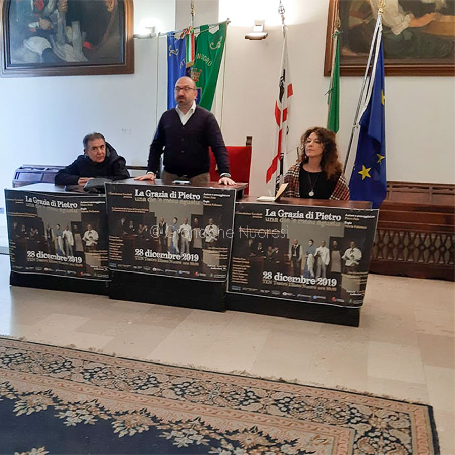 Nuoro. Presentata “La Grazia di Pietro – Una Die e mesu austu” in scena il 28 dicembre