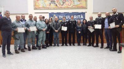 La consegna degli attestati di benemerenza