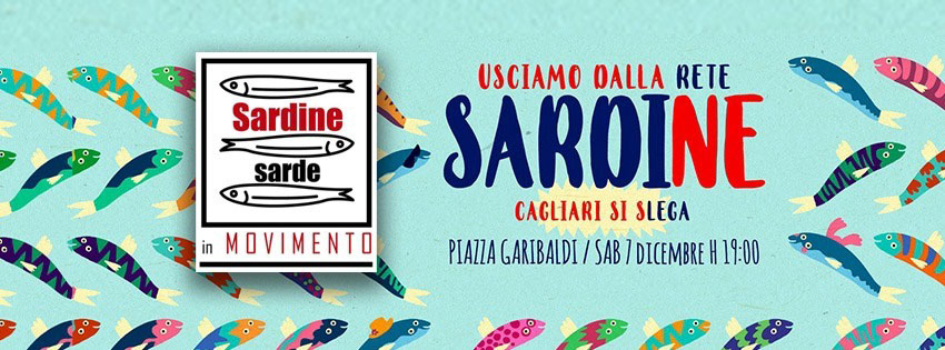 Le sardine sbarcano a Sassari e a Olbia il 14 dicembre