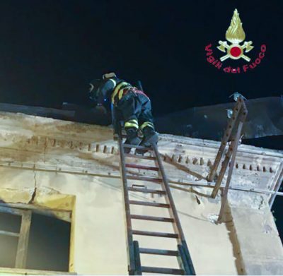 Maltempo. Un intervento dei Vigili del fuoco
