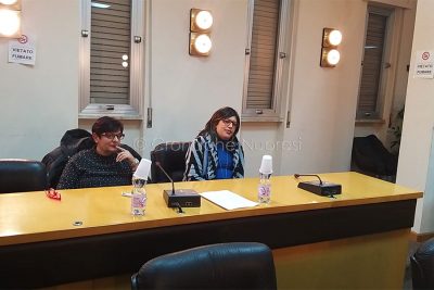 Le consigliere comunali Pinna e Atzori (f. P.G: Vacca)