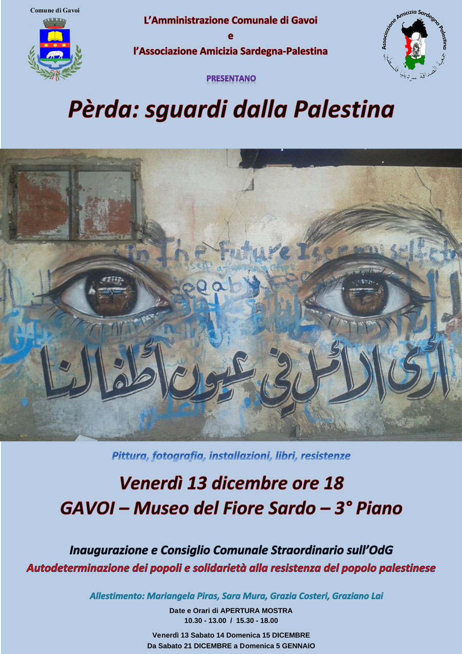 Gavoi. Solidarietà al popolo palestinese con Odg in consiglio comunale, mostre e proiezioni.