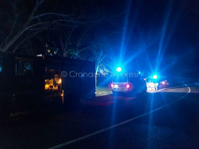 118 e Vigili del fuoco sul luogo dell'incidente