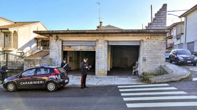 Il garage della compagnia Barracellare di Fonni