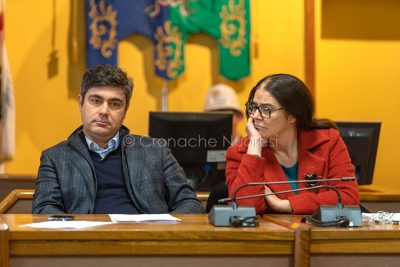 Il sindaco Andrea Soddu con l'assessore Rachele Piras (foto S.Novellu)