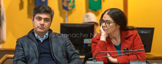 Il sindaco Andrea Soddu con l'assessore Rachele Piras (foto S.Novellu)