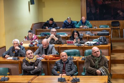 L'incontro in Comune sulla Motorizzazione (foto S.Novellu)
