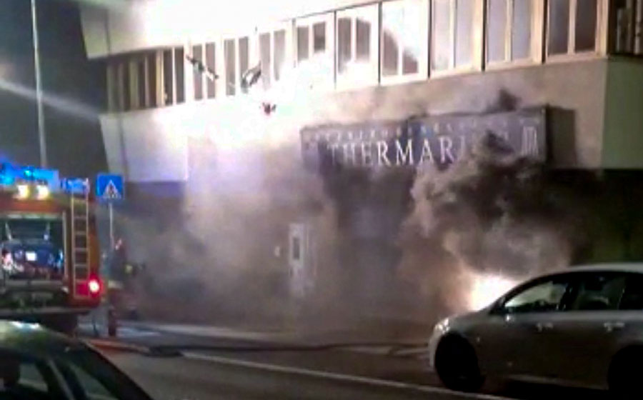 Nuoro. Paura in viale Trieste: a fuoco la sauna di un centro benessere  – VIDEO