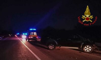 L'auto dopo lo schianto