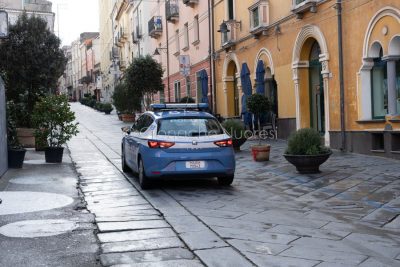 Emergenza Coronavirus. Controlli di Polizia a Nuoro (foto S.Novellu)