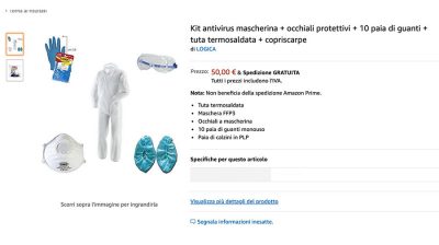 Un Kit anti virus in vendita on line