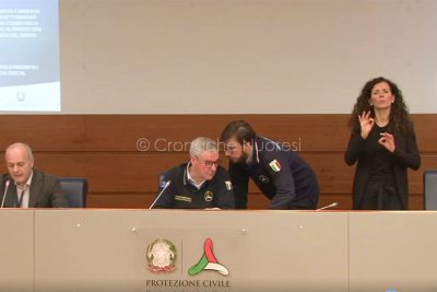 La conferenza stampa odierna della Protezione Civile
