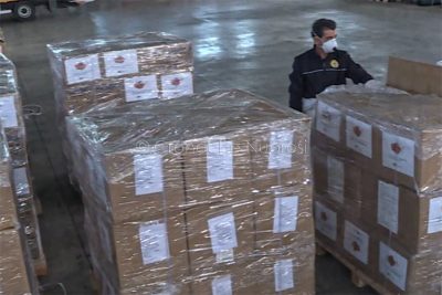 La fornitura di dispositivi di sicurezza arrivata dalla Cina