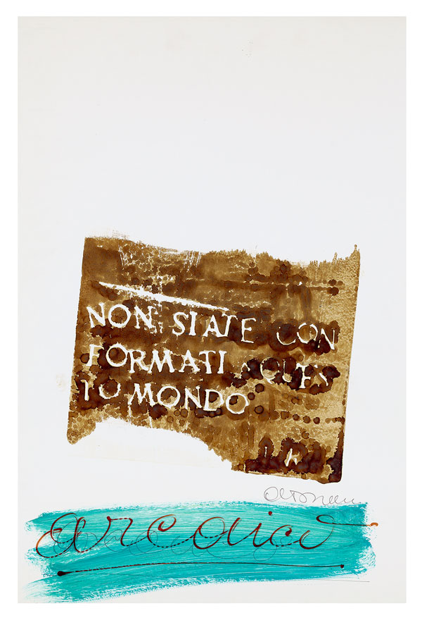 Manca Spazio. “Le parole che ho detto” tra Pop Art e concettualismo  italiano