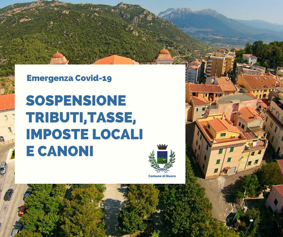 Coronavirus. Nuoro: il Comune sospende i termini per il versamento dei tributi, tasse e imposte locali