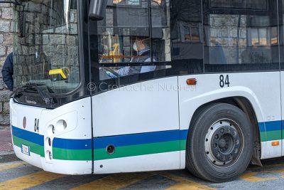 Nuoro. Misure anti coronavirus sugli autobus ATP (foto S.Novellu)