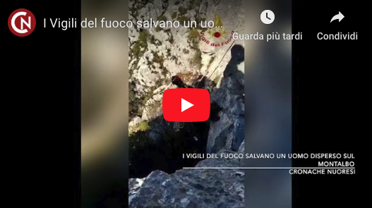 Persona dispersa sul Montalbo messa in salvo dai Vigili del fuoco – VIDEO