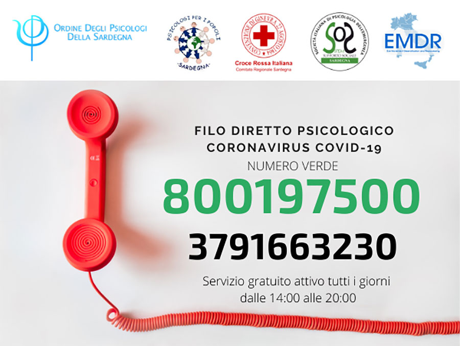 Aumentano da 4 a 6 le ore quotidiane dell’assistenza psicologica per il COVID-19