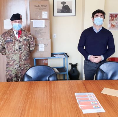 I buoni spesa donati dalla Brigata Sassari