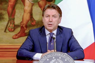 Il presidente del Consiglio Giuseppe Conte