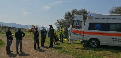 La scena del tentato omicidio a Sagama