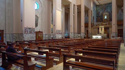Coronavirus. La chiesa delle Grazie a Nuoro (foto S.Novellu)
