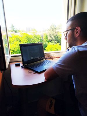Il rappresentante degli studenti sardi NIccolò Zucchelli