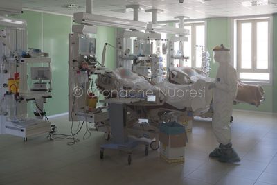 Nuoro, reparto Covid-19, il settore Rianimazione (© foto S.Novellu)