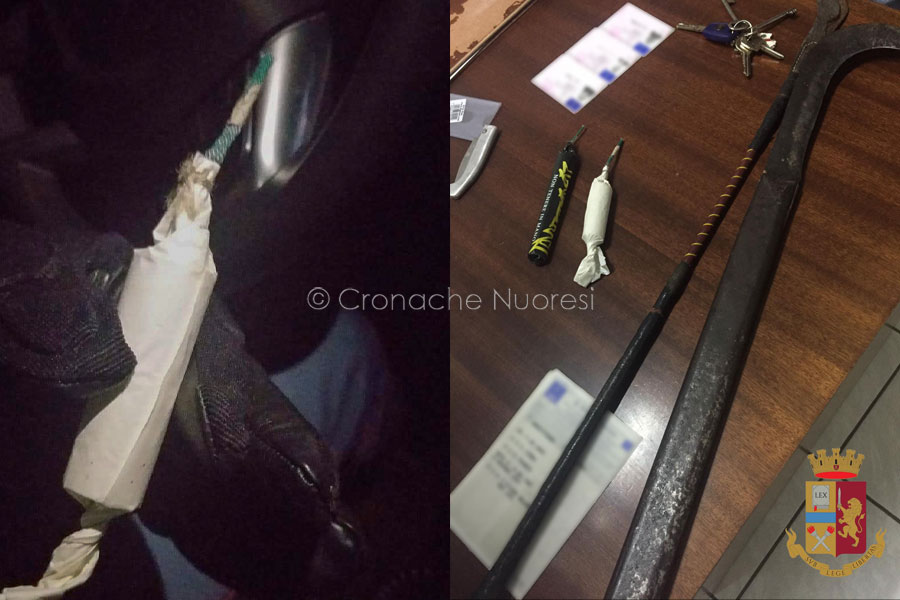 Fermati per i controlli  anti Covid: trovati con materiale esplosivo, roncola e coltello