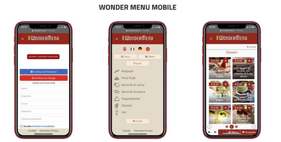 Nasce “Wonder Menu'”: la comanda virtuale e gratuita per gli operatori del servizio ricettivo