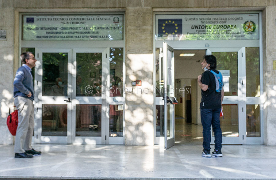 Nuoro. Esami di maturità all'Istituto Chironi (foto S.Novellu)