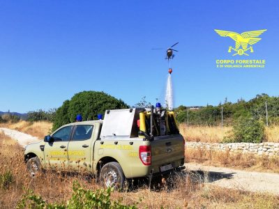 L'incendio a Su Grumene