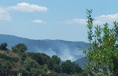 L'incendio a Su Grumene