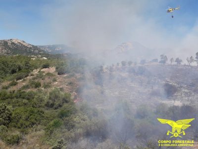 Incendio a Orosei