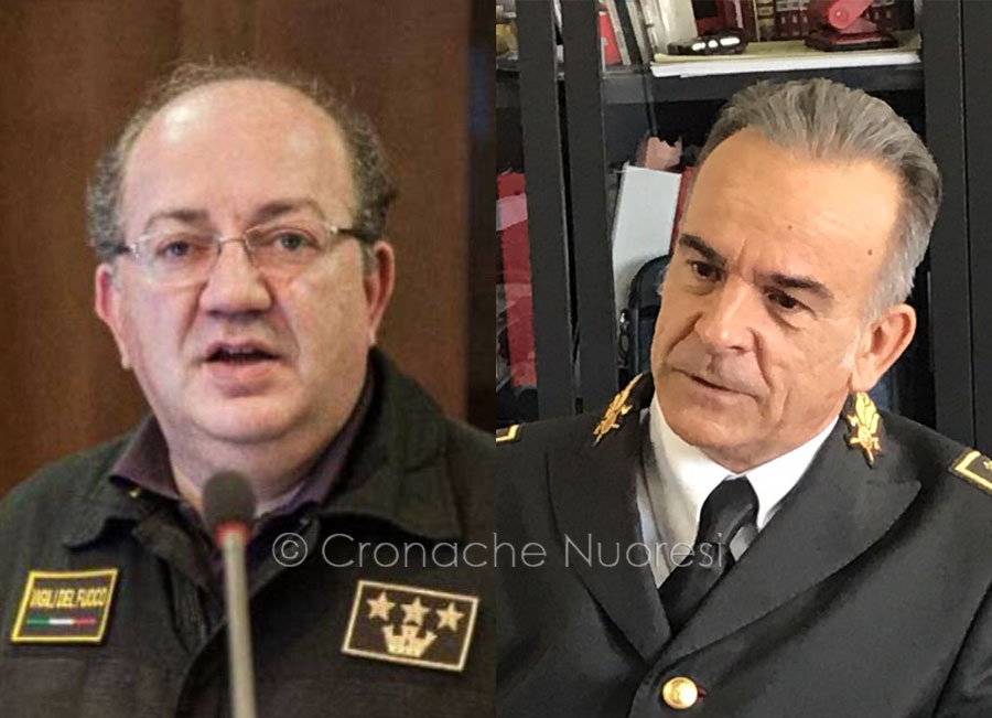 Cambio al vertice del Comando Provinciale dei VVFF di Nuoro: Giordano subentra a Sassu