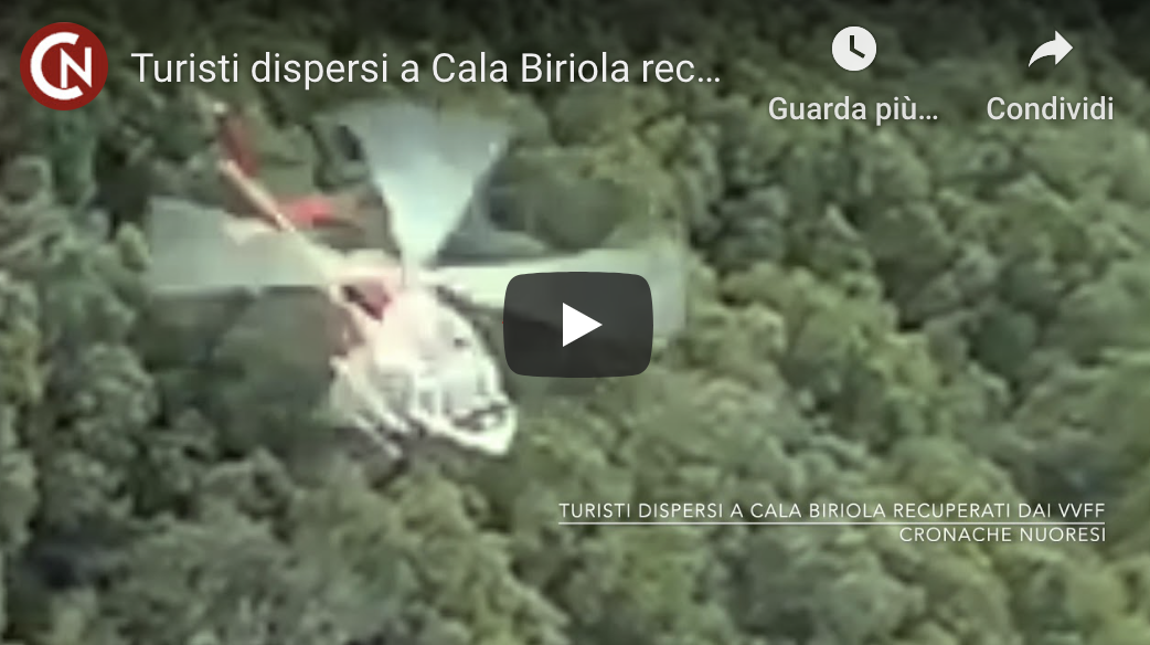 Coppia di giovani escursionisti in difficoltà a Cala Biriola recuperati dal VVFF – VIDEO