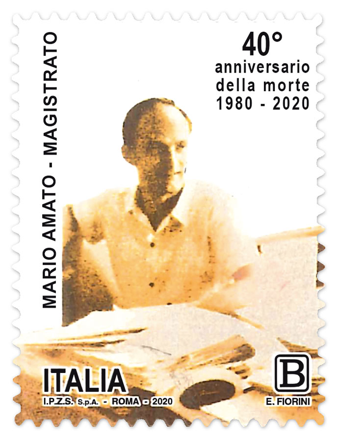 Poste Italiane. Un francobollo dedicato al magistrato Mario Amato, vittima di un attentato terroristico