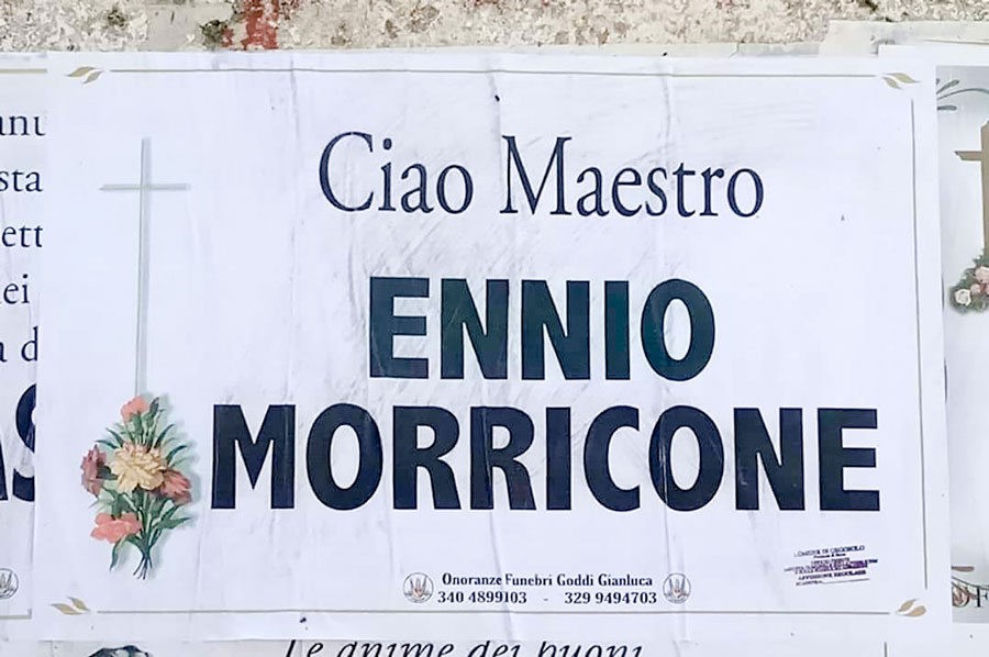 La comunità di Orgosolo ricorda il maestro Ennio Morricone