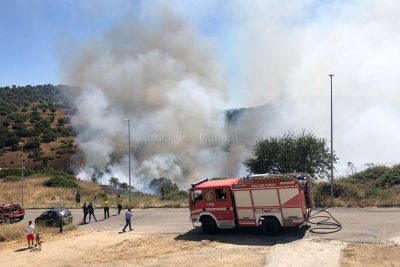 L'incendio a Mughina