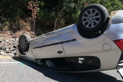 La Volkswagen dopo l'incidente