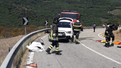 La scena della tragedia a Gadoni