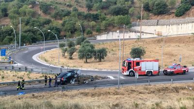 La scena dell'incidente a Mughina