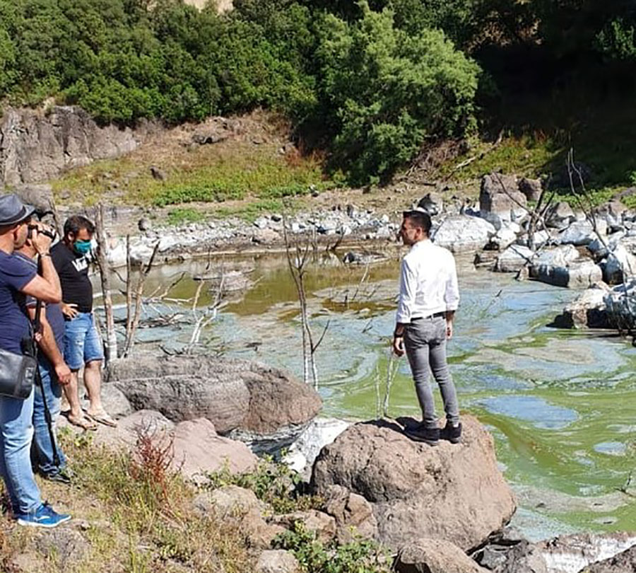 Il lago Omodeo non è inquinato: sopralluogo di Regione e sindaci per verificare lo stato delle acque