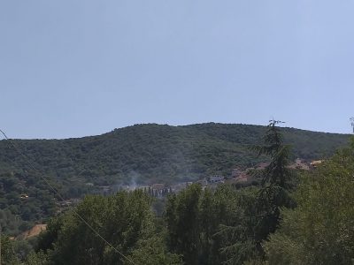 L'incendio domato a Oniferi