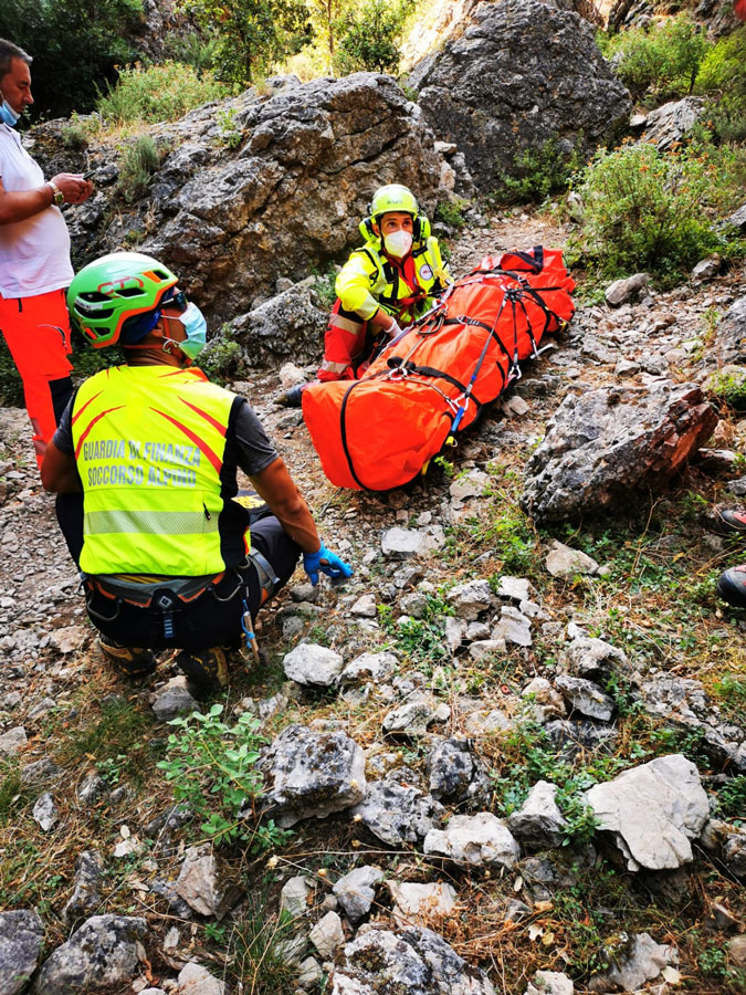 Climber precipita durante un’arrampicata: tratto in salvo dal S.A.G.F.