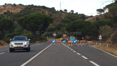Deviazioni nei giorni scorsi all'altezza dello svincolo per Prato Sardo (foto S.Novellu)