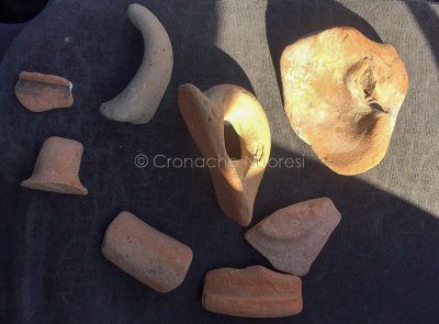 I reperti raccolti nei pressi di Cabras